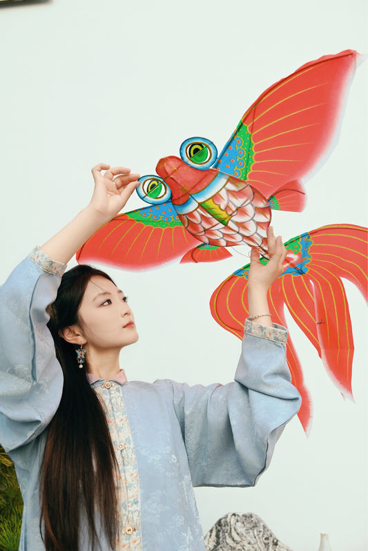 【Auspicious Goldfish】Traditional aesthetic kite, let good luck "swim" into the blue sky